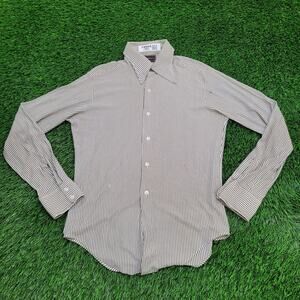 Vintage 80s TownCraft Pennys Shirt Medium 19x28 Disco Hippie